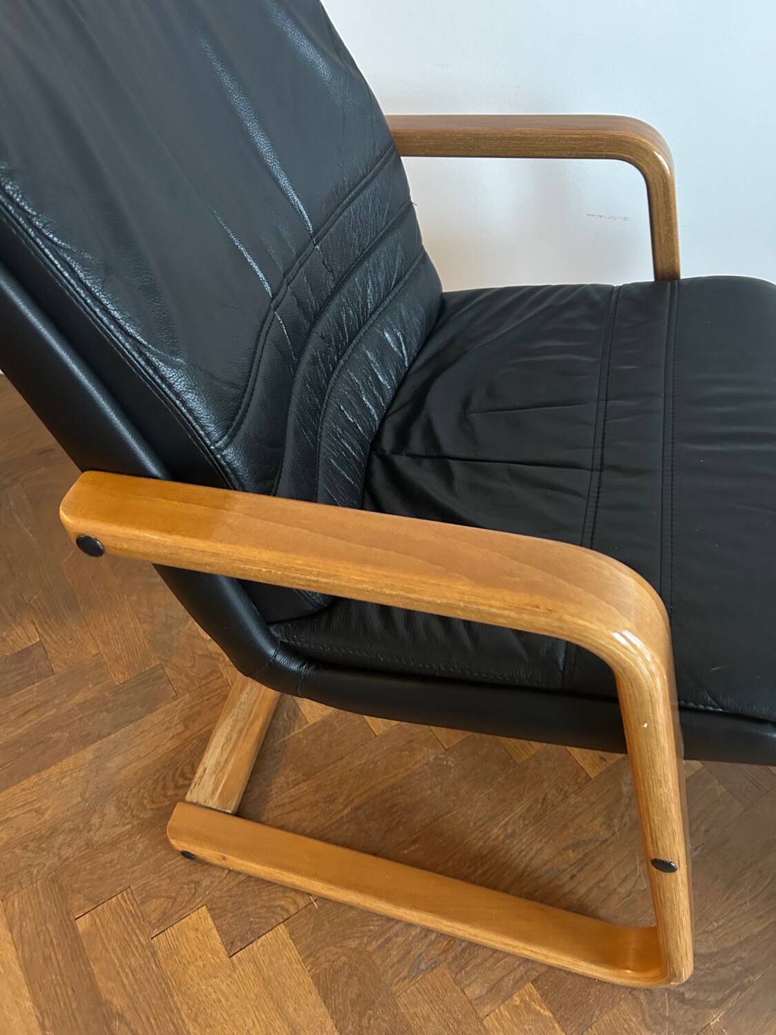 Teak and Skai Armchair