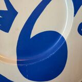 Fauvism style plate ceramic St Clément