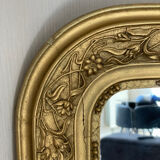 Antique Louis-Philippe carved mirror 90x65 cm