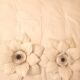 2 appliques fleur métal
