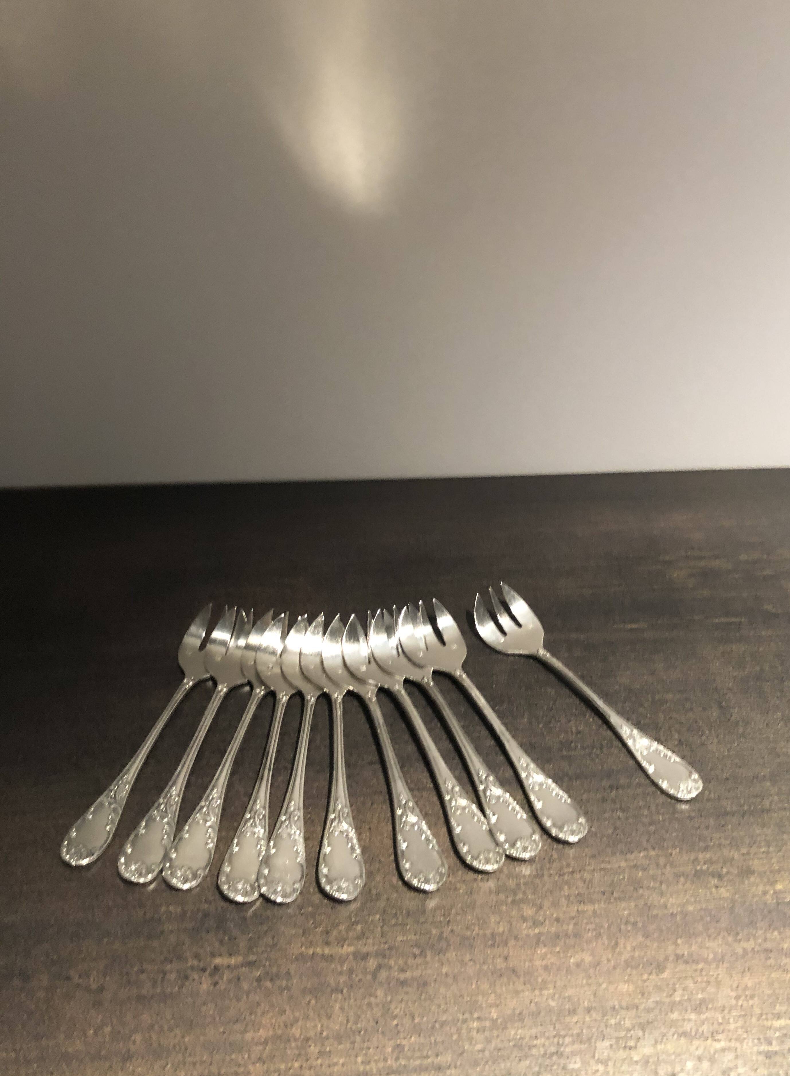 Fourchettes métal argenté