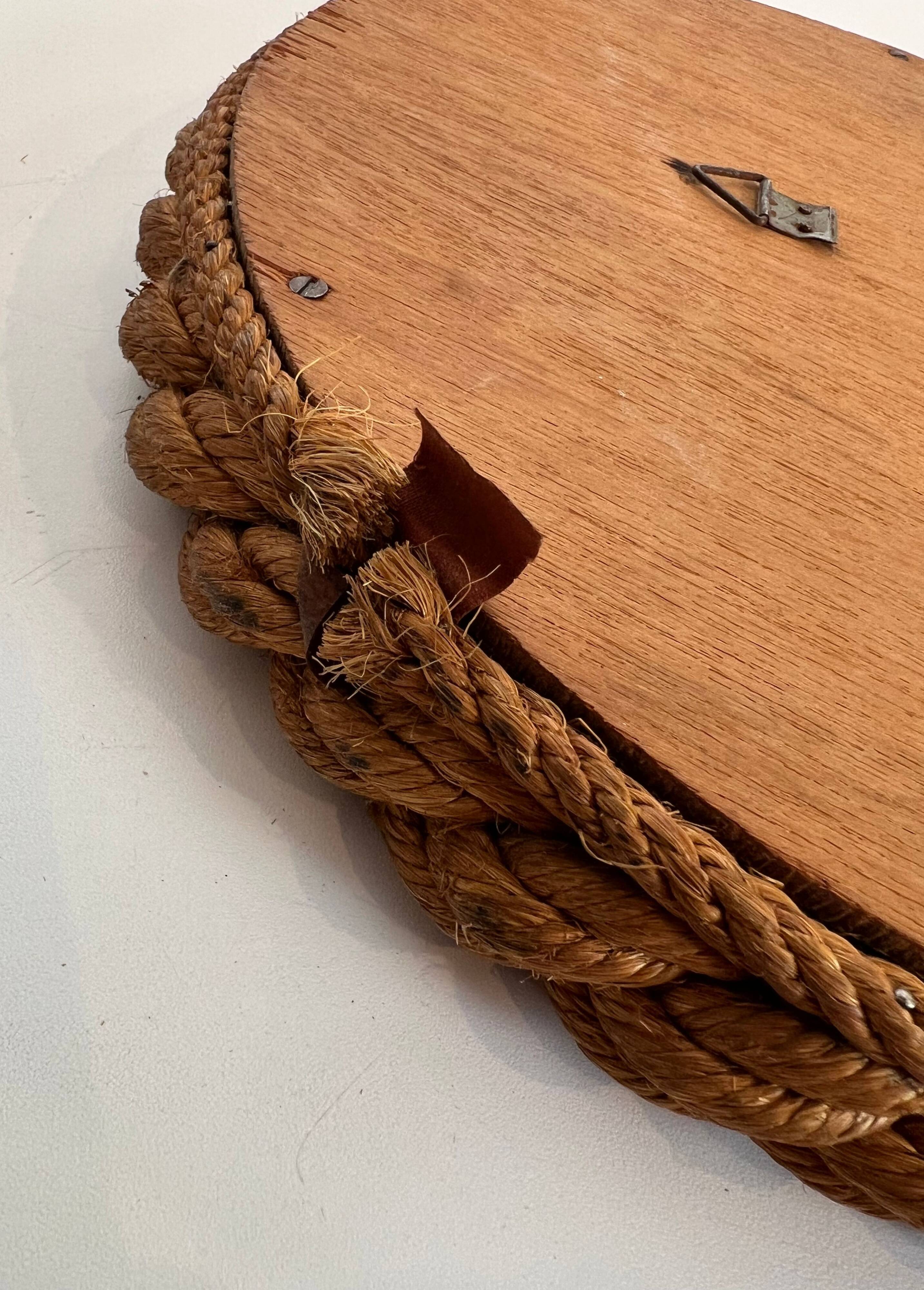 Miroir rond en corde d'Audoux Minet