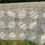 Hand embroidery tablecloth 170x260 + 12 matching towels