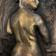 Panneau mural bas relief en bronze signé XXe