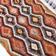 4x10 Red Green Tribal Kilim Rug 130x295Cm