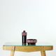 Table basse du milieu du siècle en chêne et verre, Tchécoslovaquie Années 1960