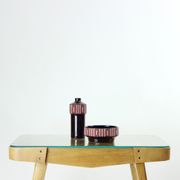 Table basse du milieu du siècle en chêne et verre, Tchécoslovaquie Années 1960