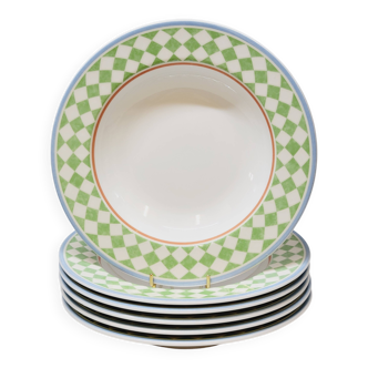 6 Assiettes Creuses Villeroy & Boch Twist-Lucca Rombo
