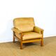 Complete camel leather lounge set from the 1960s.