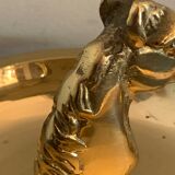 Horse-headed brass ashtray