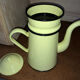 Vintage enameled sheet metal coffee maker