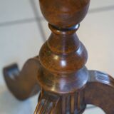 Napoleon III pedestal table in solid walnut