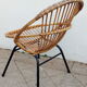 Rattan armchair 50s