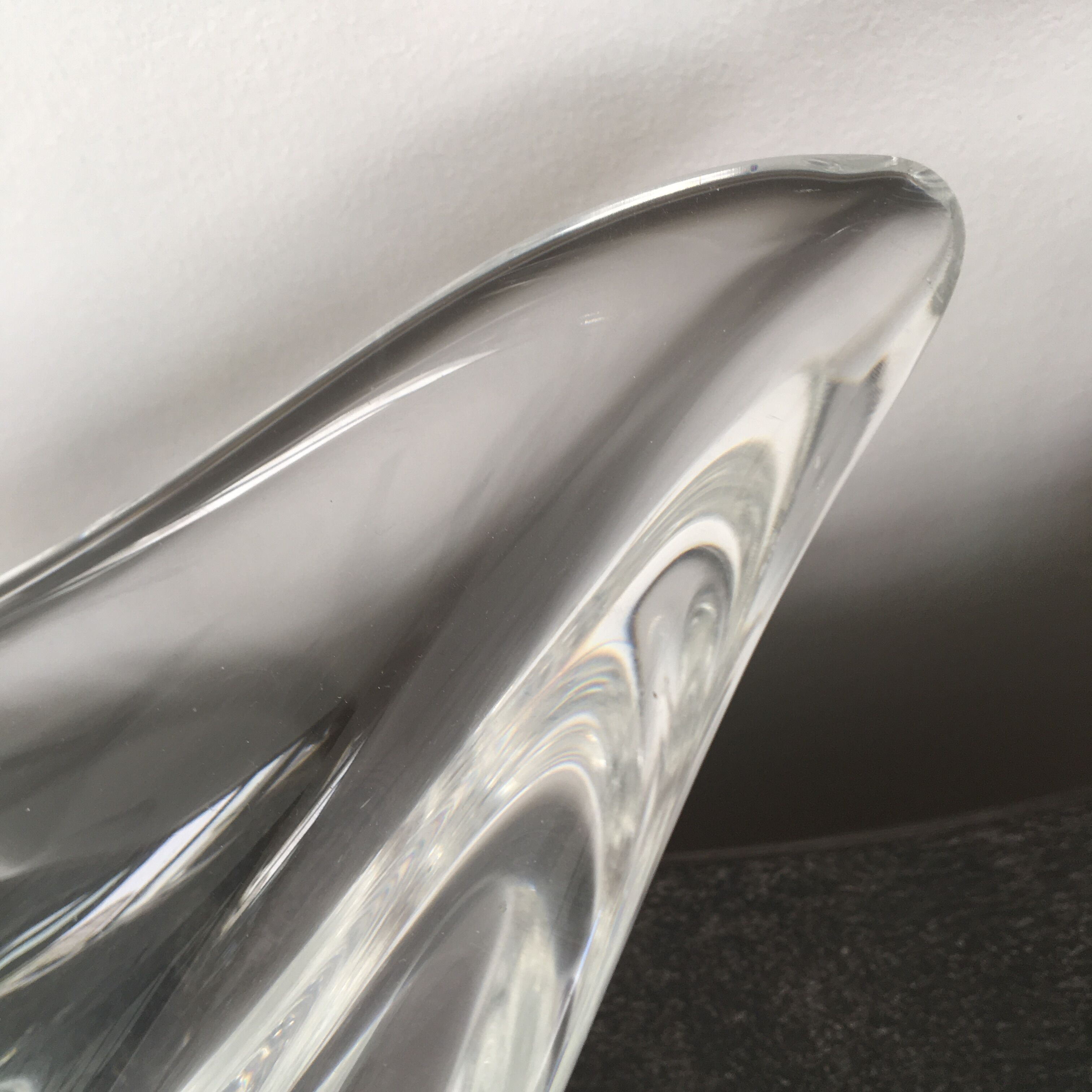 Coupe xl cristal étiré estampillé sèvres