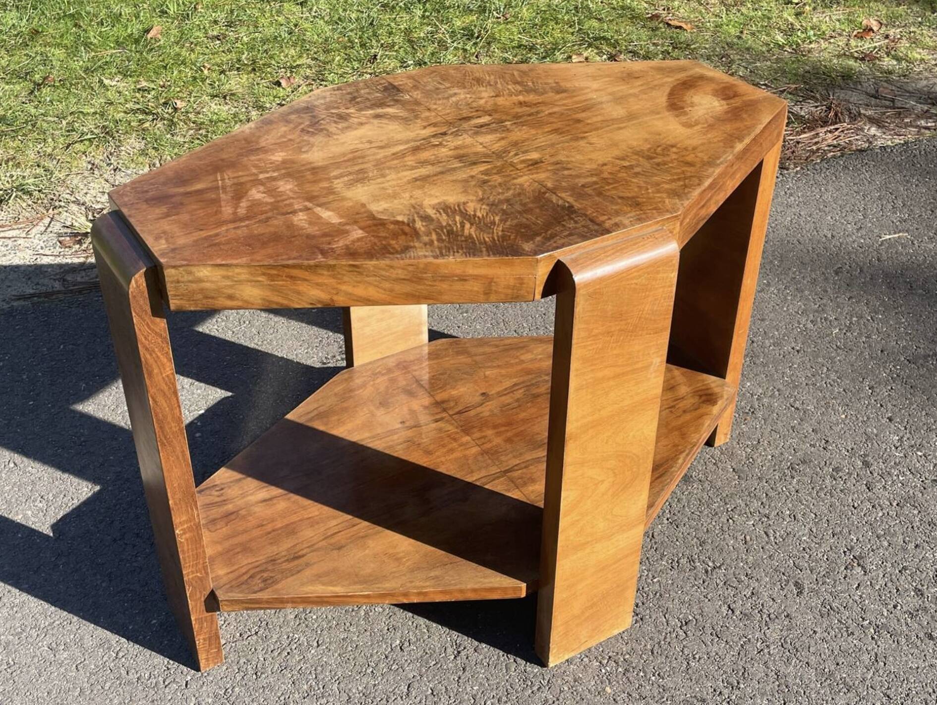 Art Deco wooden coffee table