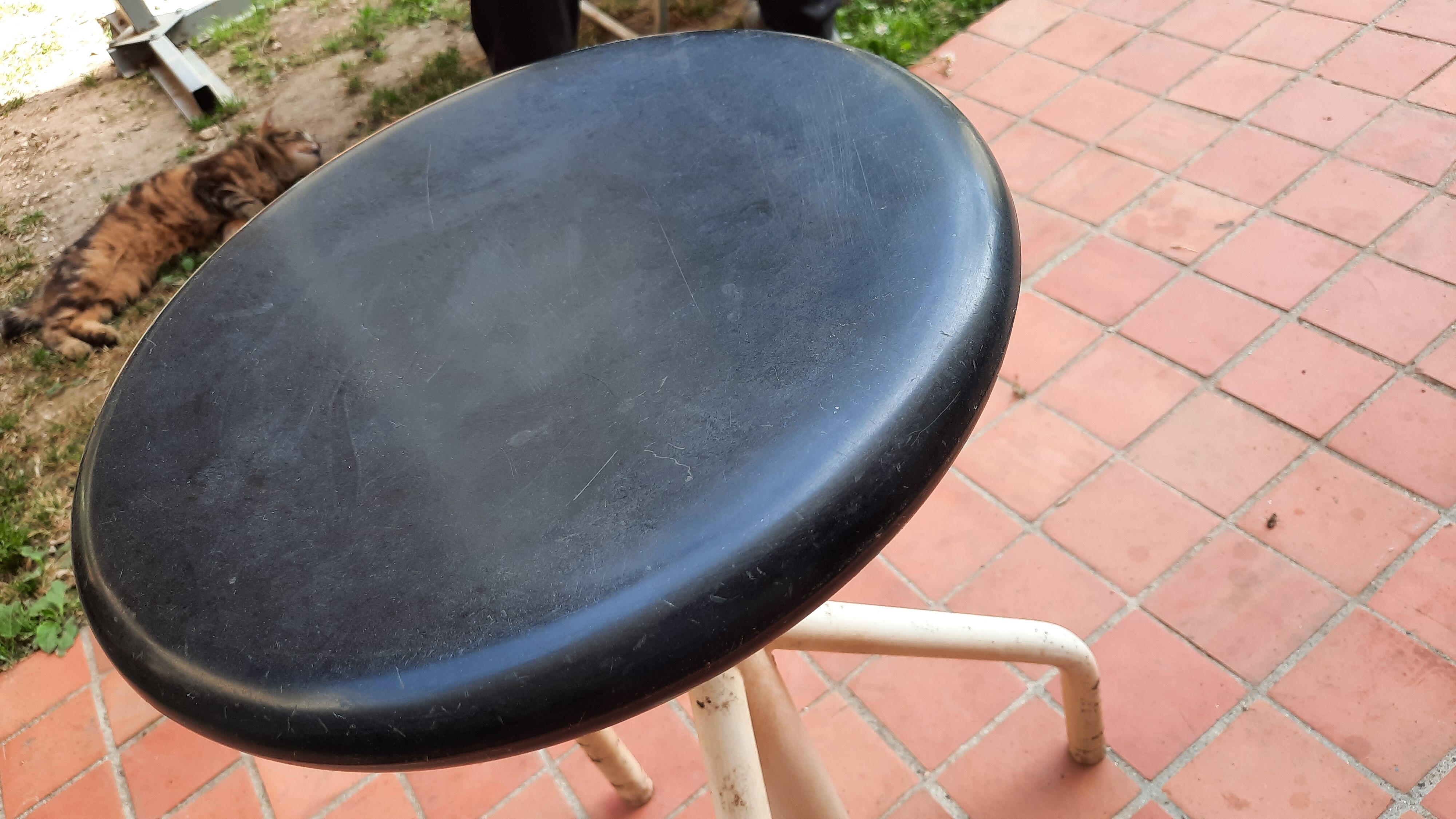 Metal and Bakelite screw stool