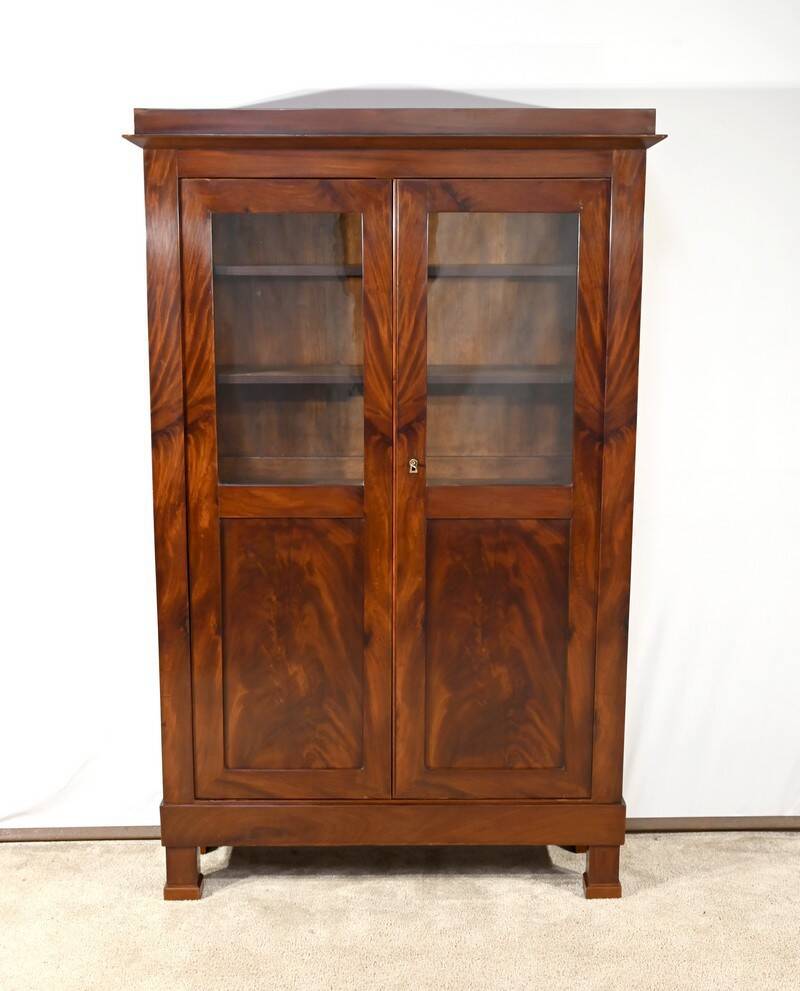 Small Mahogany Bookcase, Restoration Period – Early 19th Century