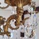 Crystal chandelier with pendants