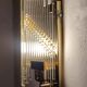 Methacrylate and metal wall lamp. Italy, 1980s.