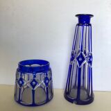 Set of 2 crystal vases