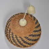 Two-tone rattan suspension