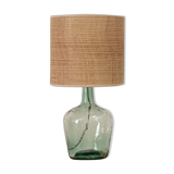 Lampe dame jeanne et rabane