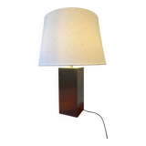 Lampe de table avec pied en alu brossé vintage roche Bobois