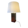 Vintage table lamp with brushed aluminium base Roche Bobois