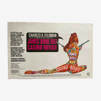 Affiche cinéma originale "Casino Royale" James Bond 1967