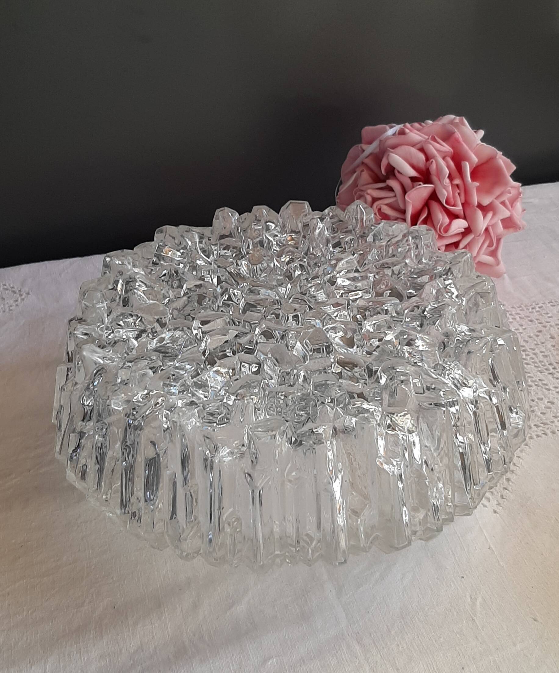 Brass and glass ceiling light