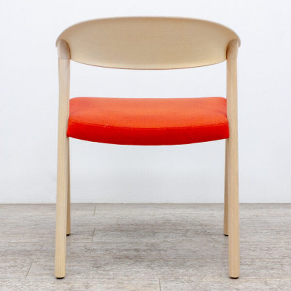 Chaise pedrali héra 2865 frênes / orange