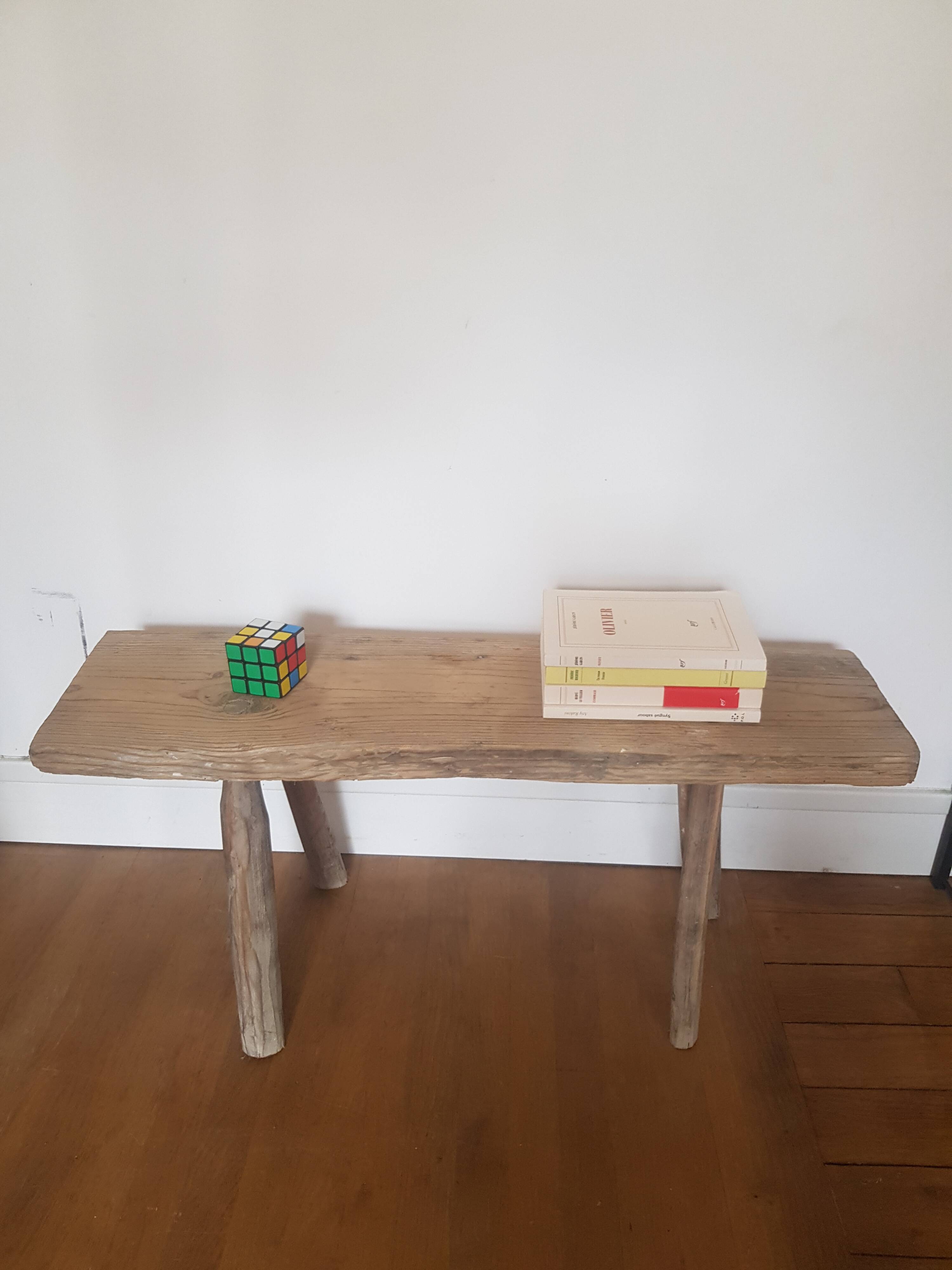 Small wooden bench