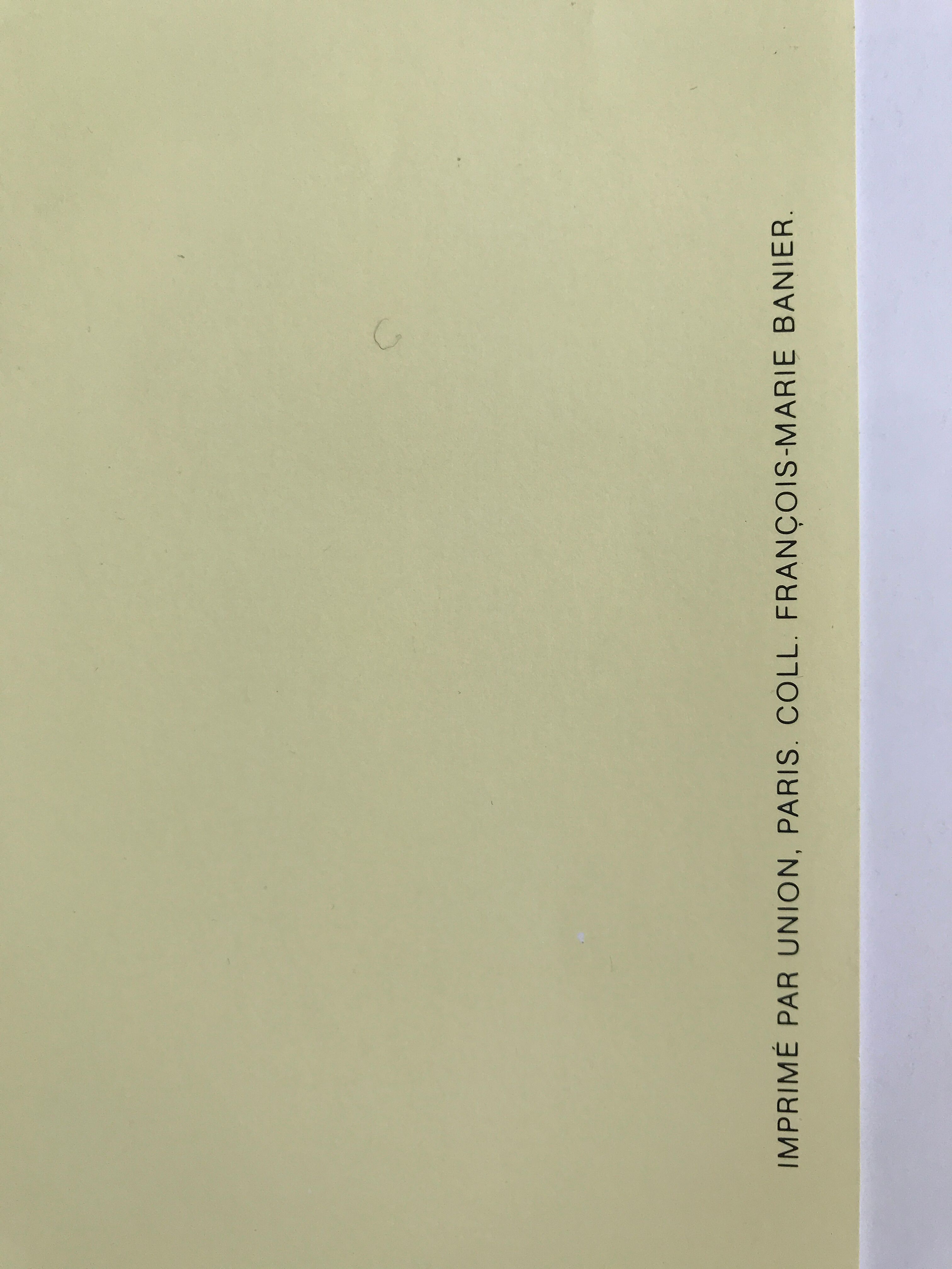 Arthur Rimbaud, Paris, 1872, Editions du désastre, circa 1980, original poster