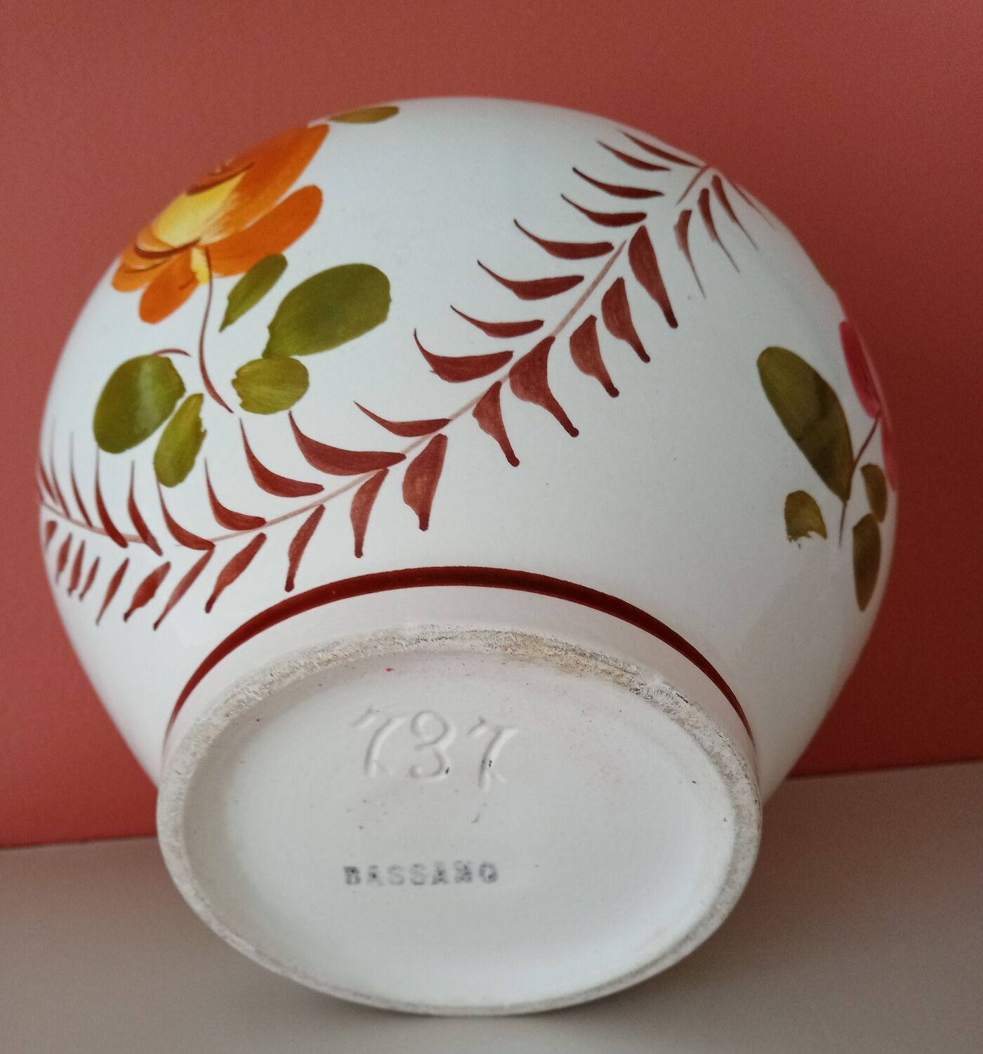 Numbered Bassano vase