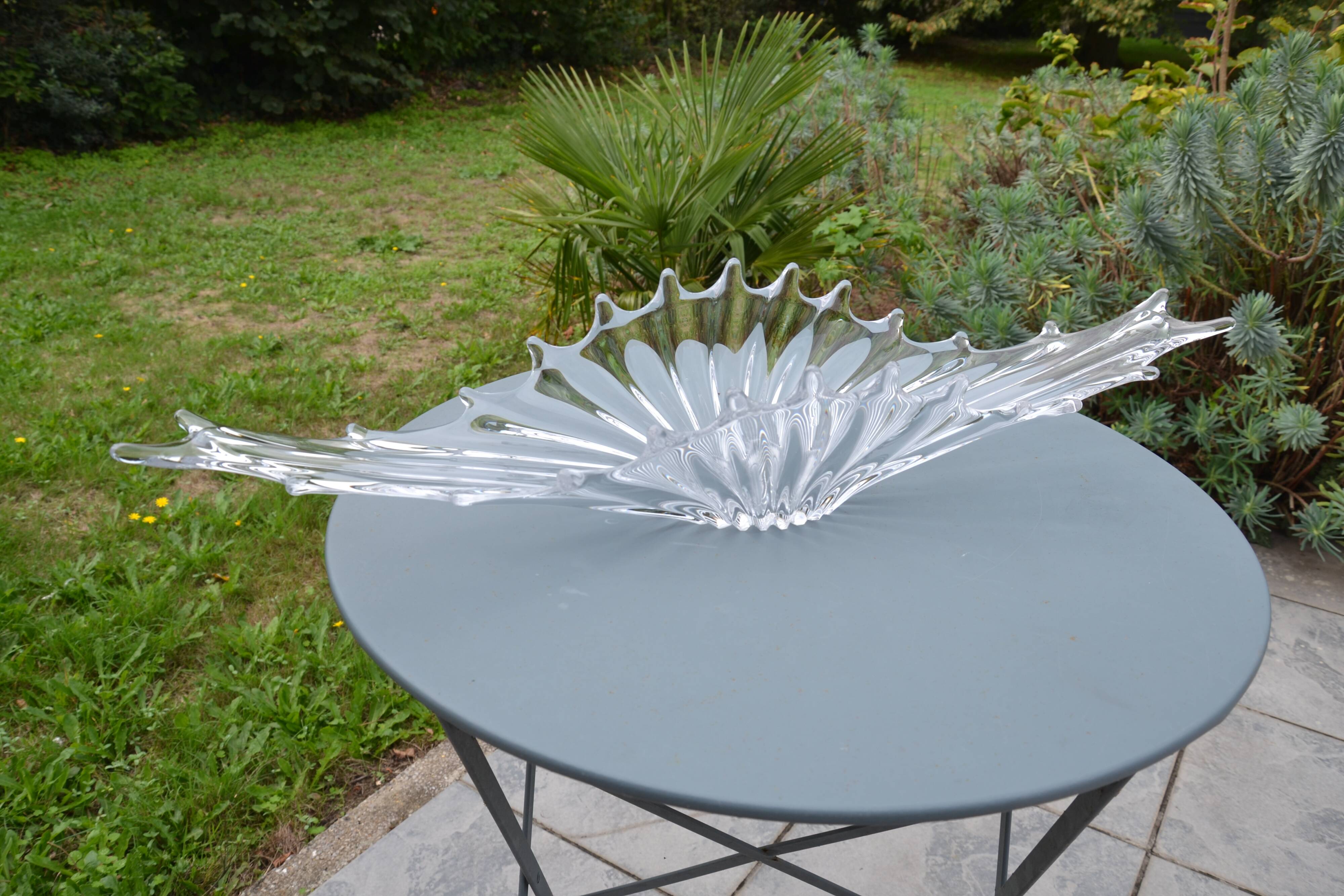 Centre de table, coupe en cristal