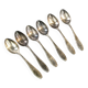 Art Deco brass spoons from WSW, 1950s, set of 6