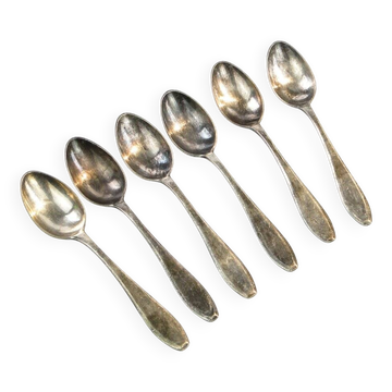 Art Deco brass spoons from WSW, 1950s, set of 6