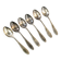 Art Deco brass spoons from WSW, 1950s, set of 6