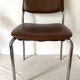 Chaise vintage en chrome et skaï