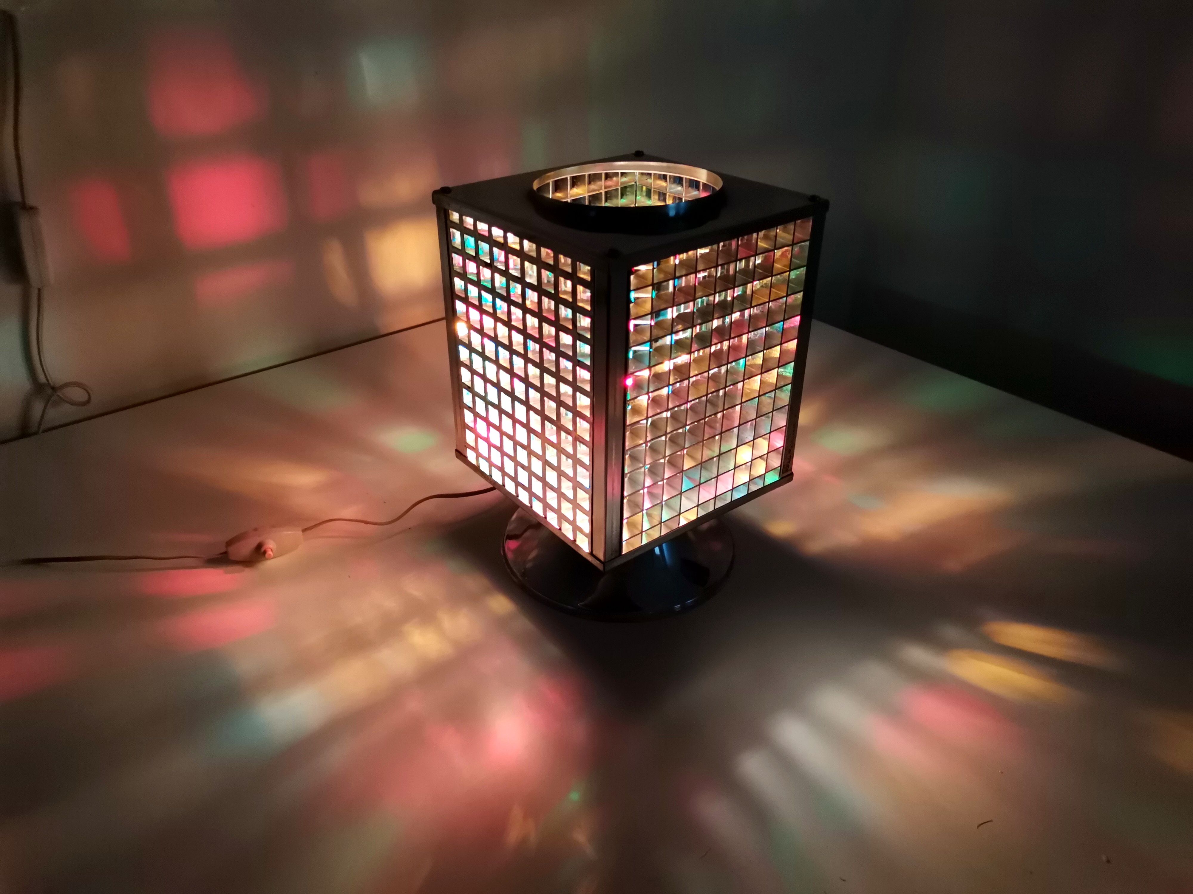 Vintage 1990s eclectic mood light lamp