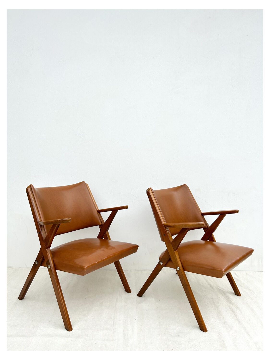 Paire de fauteuils vintage Dal Vera