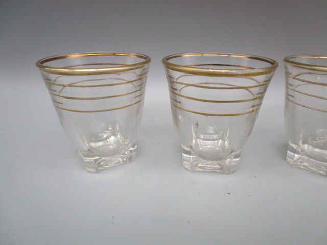 Lot of 6 vintage liqueur glasses 50's