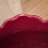 Art Nouveau earthenware flowerpot on column