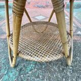 Rattan coffee/side table circa 1960