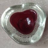 Murano Archimedes Seguso bubble glass ashtray