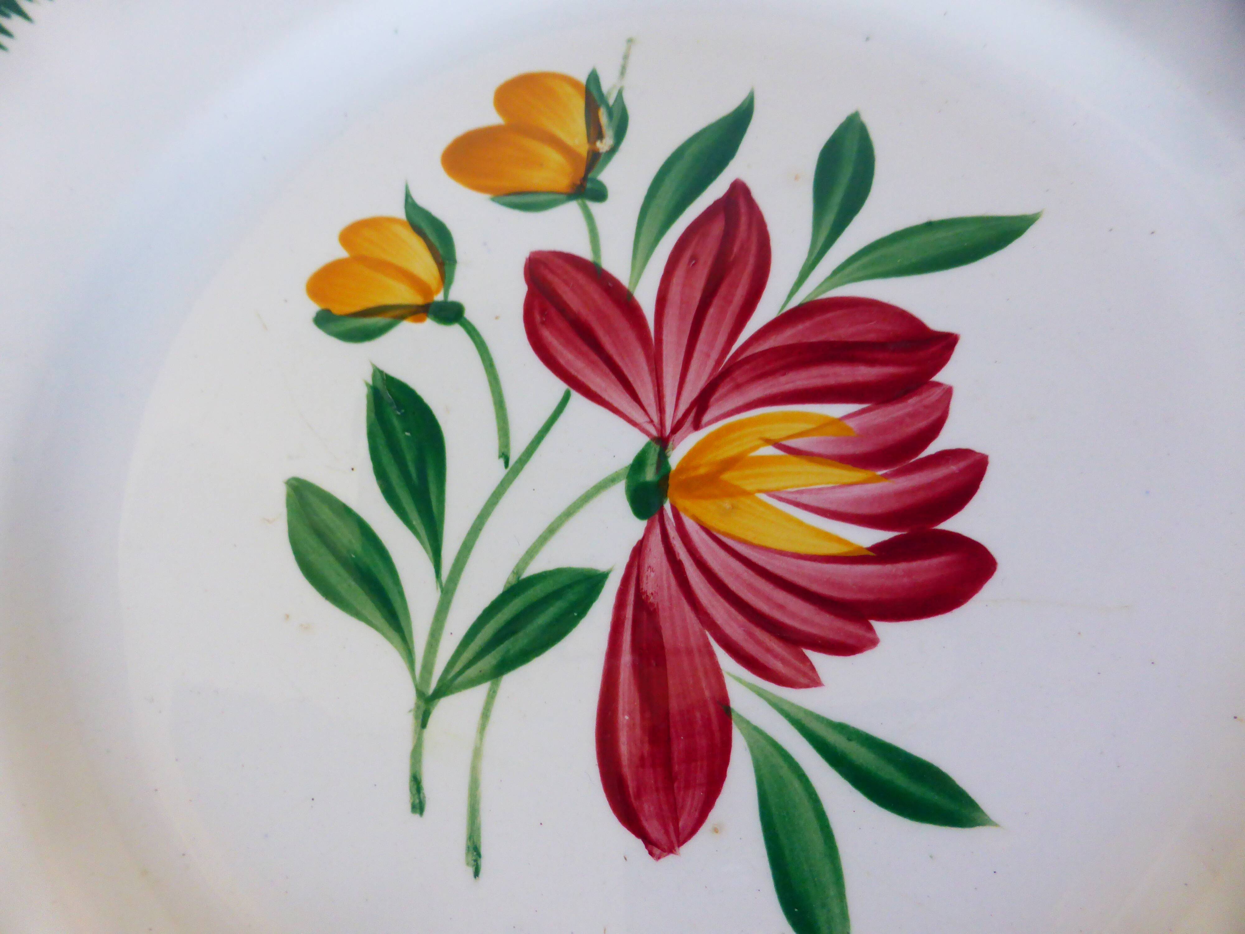 2 flat plates in pell mixes Digoin Sarreguemines and Badonviller 2107118