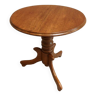 Vintage oak round sidetable