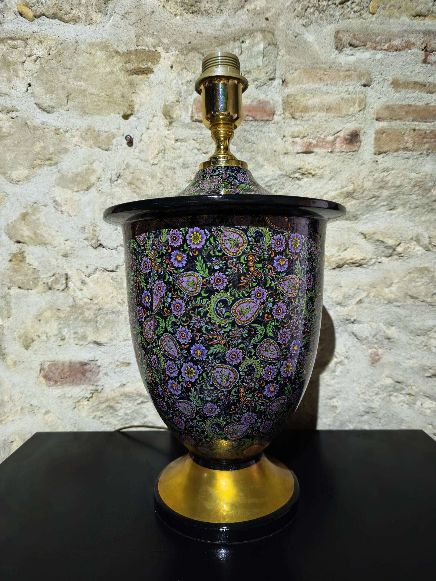 Lampe en porcelaine d'Italie