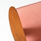 Original vintage armchair compas, restored, 1960s, velvet, pink