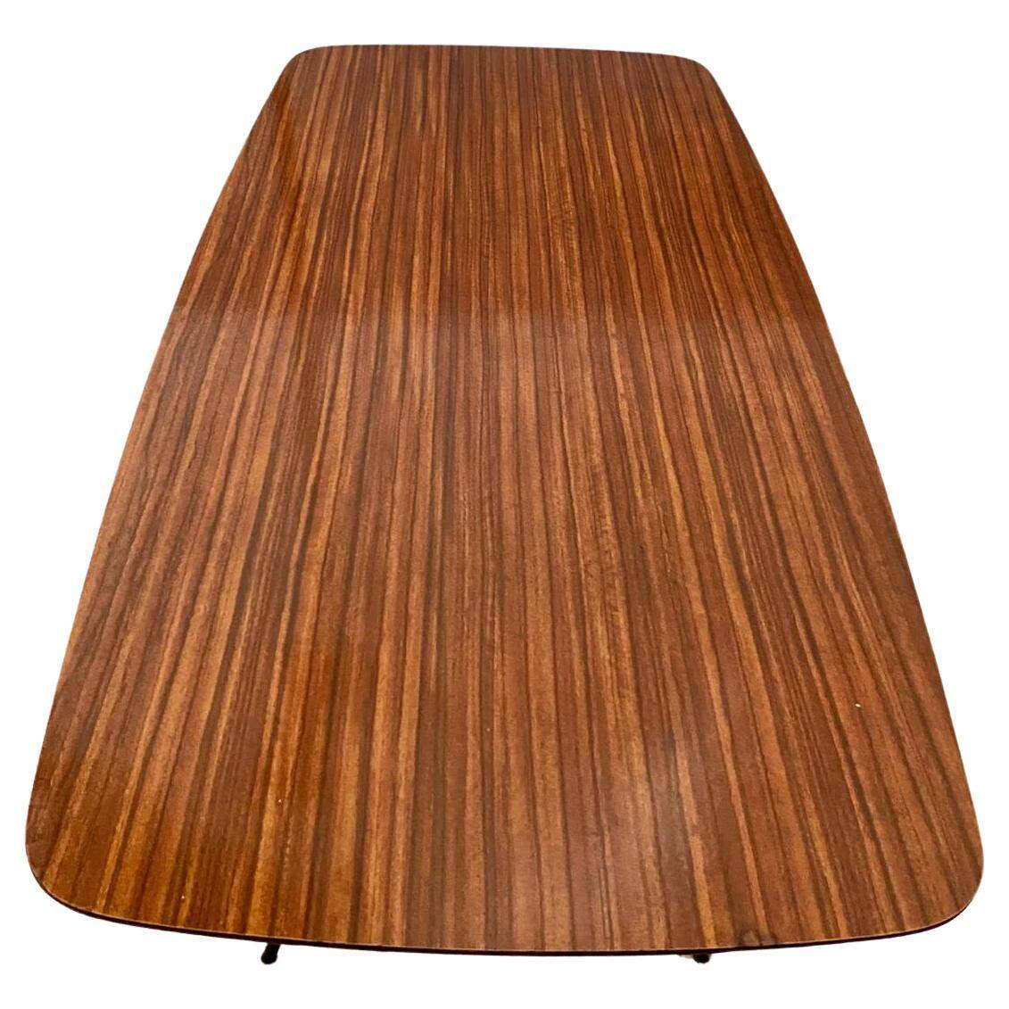 Midcentury modern six seats dining table, Italy 1960 's